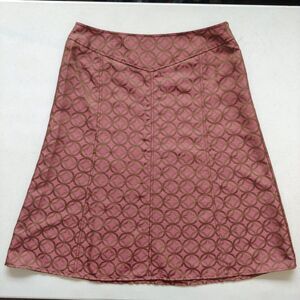 ie iridescent brown & pink pattern a line y2k skirt